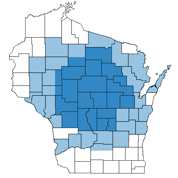 Wisconsin map showing water testing service area
